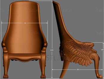 आर्मचेयर (KRL_0108) सीएनसी मशीन के लिए 3D मॉडल